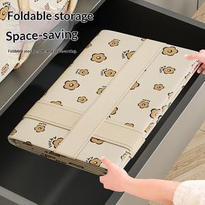 Sac de rangement matelassé à motif floral pour garçons, avec poignées renforcées, imperméable, anti-poussière, <span class=keywords><strong>en</strong></span> tissu non tissé, grande capacité, pour voyage et déménagement - Product Image 3