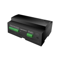 Amplificateur de musique de fond intelligent YZ80 80W sur rail DIN, lecteur audio de classe D 4 canaux RS485 pour magasin, bureau, hôtel