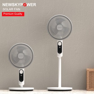 Ventilateur Solaire Portable Réglable à 360 Degrés, Rechargeable 5200 mAh, 12 et 14 Pouces, pour Camping et Sol - Product Image 2