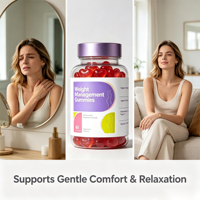 Gummies SYC BIO sans sucre pour la gestion du poids, 60 unités, avec mélatonine et L-théanine, soutien au sommeil, complément quotidien, saveur naturelle