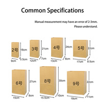 Sacs d'emballage alimentaire personnalisables en papier kraft à fond carré Sacs à emporter pour la cuisson du pain et de la pâtisserie à bouche plate