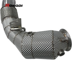 Downpipe ท่อไอเสียสำหรับ BMW F10 M5/M6 F12 F06ประสิทธิภาพ4.4T ท่อไอเสียอัตราการไหลสูง downpipe พร้อมเกราะป้องกันความร้อน - Product Image 4