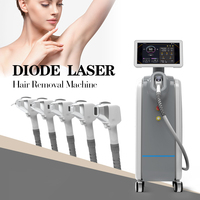 KES-Épilation au laser à diode 4 vagues 500-2400w, 755nm 808nm 1064nm, double poignée, prix platine