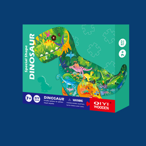 Dinossauro 3D colorido madeira Jigsaw Puzzle criativo DIY Adulto & Família brinquedo melhor presente para crianças Meninos e meninas - Product Image 4
