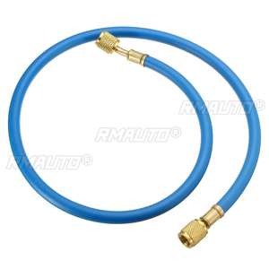 Tuyau de recharge de climatisation R134A 90CM, adaptateur de mesure de réfrigérant, tuyau de liquide frigorigène 15MM pour climatiseur R410a R22 R12 1/4" SAE - Product Image 2