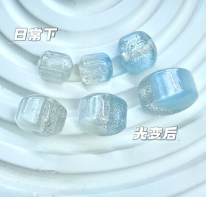 Cuentas sueltas de colores cambiantes con diseño de cielo estrellado y orificio pasante para bolígrafos, cadena de teléfono, collar y accesorios de joyería DIY hechos a mano para verano - Product Image 6