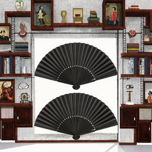 Abanico de Mano Clásico Negro Vintage, Nuevo, Abanicos Plegables para Baile, Bodas, Fiestas, Estilo Sencillo, Regalos Originales - Product Image 2