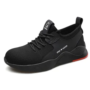 Chaussures de sécurité anti-perforation à embout d'acier unisexe, anti-écrasement avec semelle extérieure en caoutchouc antidérapante, prêtes pour l'été et l'hiver - Product Image 2