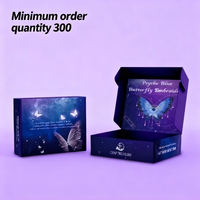 Individuell Bedruckte Flache Papierverpackungsbox Wellpappe Karton Gestanzte Faltbare Kraft-Versandbox