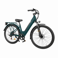 Vélo électrique 36V 10.5Ah, cadre en acier, vélo de ville électrique, vélos hybrides pour femmes avec porte-bagages arrière pour siège enfant