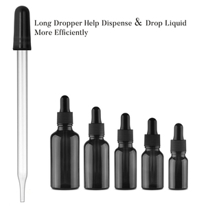 Botellas de Vidrio Ámbar de 1oz con Gotero de Vidrio para Aceites Esenciales, Productos Químicos de Laboratorio, Colonias y Perfumes - Product Image 4
