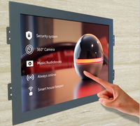 Écran tactile capacitif LED/LCD de 14 pouces, nouveau boîtier métallique industriel, interface USB et série
