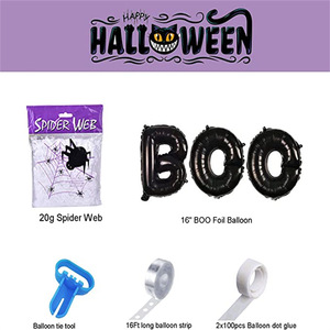 Halloween Spider Web Boo Foil Banner <b>Balloons</b> Black Orange Purple <b>Balloons</b> Halloween Party <b>Decorations</b> - Product Image 4