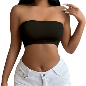 Nouvel ensemble de soutien-gorge de sport sans coutures et respirant pour femme, séchage rapide, écologique, logo frontal, maintien moyen, fabricant OEM - Product Image 1