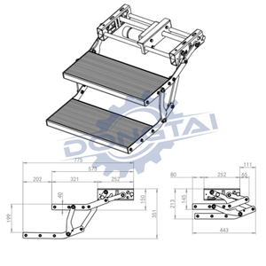 2021 Offre Spéciale motorhome pliant étape pour remorque utilitaire <span class=keywords><strong>pliante</strong></span> - Product Image 4