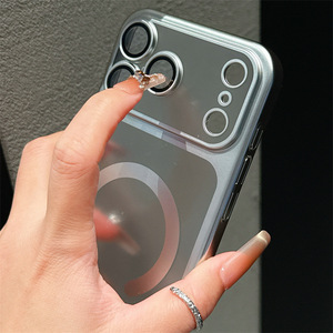 Coque de protection transparente anti-poussière avec placage électrolytique pour iPhone 17, 16, 15 Pro Max et film protecteur d'objectif - Product Image 3