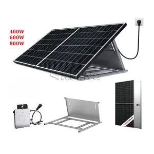 Ue stock plug and play kit solare 400W 600W 800W balcone sistema solare piccolo sulla rete di energia solare balcone centrali Balkonkraftwerk