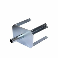 Tête de fourche en U à 4 voies pour accessoires d'échafaudage de construction en acier