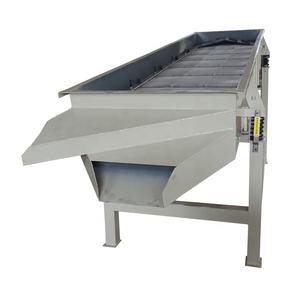 China Factory Price 1-Layer 2-Outlets Linear Vibrating Screen with Motor Hot Separation Filter - Product Image 1