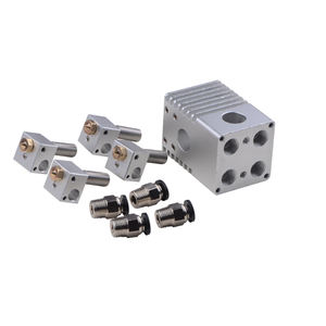 Accessoires pour imprimante 3D <span class=keywords><strong>Ultimaker</strong></span> <span class=keywords><strong>2</strong></span> Version Table à glissière en alliage d'aluminium E3D 4 buses Tête d'extrusion multi-buses - Product Image 2