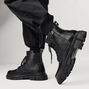 Bottes Martin Confortables et Chaudes à Tige Haute pour Hommes – Style Décontracté, Antidérapantes, Grandes Tailles – Vente en Gros - Product Image 3