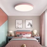 30W 40W 50W 60W 80W Plafonnier LED rond 50cm diamètre 5cm d'épaisseur style macaron moderne encastré pour salon chambre à coucher