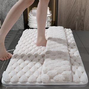 Shower Bathroom Floor Mat Anti slip Soft Absorbent Quick Dry Thick Memory Foam <strong>Bath</strong> Mat <strong>Rug</strong> Non Slip Machine <strong>Washable</strong> Carpet - Product Image 1
