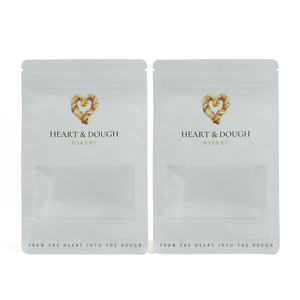 Bolsa <span class=keywords><strong>de</strong></span> Fondo Plano Personalizada <span class=keywords><strong>de</strong></span> Grado Alimenticio, Duradera, con Ventana Transparente y Cierre <span class=keywords><strong>de</strong></span> Cremallera para Empacar <span class=keywords><strong>Pan</strong></span> - Product Image 2