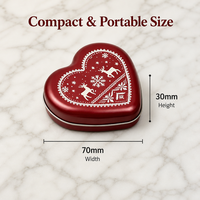 Scatola di Latta a Forma di Cuore con Logo Personalizzato, Confezione per Gioielli, Scatola Regalo Fai-da-Te all'Ingrosso per Caramelle e Candele