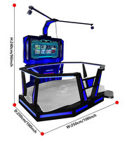 Simulateur de réalité virtuelle de tir MAKER pour parc d'attractions, plateforme de marche interactive 9D, jeu de tir VR 9D