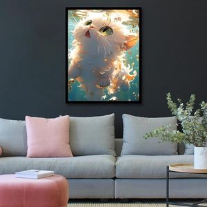 Populaire personnalisé peinture à l'huile par numéros Kit chute chat bricolage peinture par numéros animaux moderne <span class=keywords><strong>Art</strong></span> décor décoration - Product Image 2