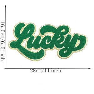 Nuevo Parche Termoadhesivo Grande y Colorido de Chenilla Bordada con Purpurina de San Patricio para Camisetas y Sudaderas - Product Image 5