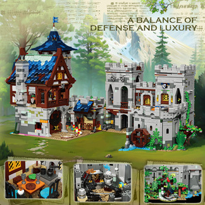 BAKA 33924 médiéval Jungle château bloc de <span class=keywords><strong>construction</strong></span> modèle 6640 pièces série architecturale technique jouet éducatif 1:8 parfait - Product Image 3