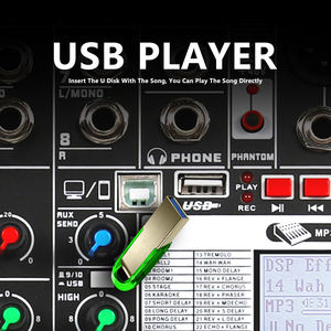 Consola Mezcladora de Audio de 8 Canales BHA TXS-8 Tipo <span class=keywords><strong>B</strong></span> 2.0 <span class=keywords><strong>24</strong></span> DSP con 4 Canales y Función FBX, Conexión a PC, 12 Años de Garantía de Fábrica, OEM, CE, FCC - Product Image 6