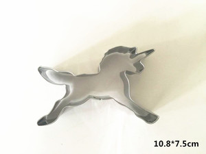 เครื่องตัดคุกกี้หัวยูนิคอร์นสแตนเลสสตีลเครื่องมือเคลือบคุกกี้ - Product Image 3