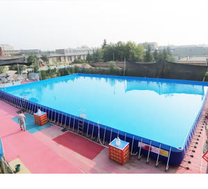 Grande <span class=keywords><strong>piscine</strong></span> familiale en PVC, facile à assembler et démontable - Product Image 4
