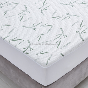 Couvre-lit Offre Spéciale taille personnalisée 200gsm 40% bambou 60% polyester couche d'air literie avec protecteur imperméable 1 et taie d'oreiller 2 - Product Image 2