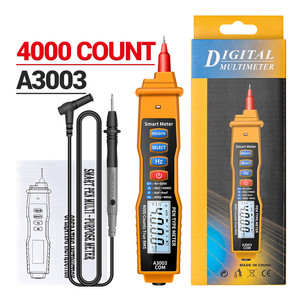 Multímetro <span class=keywords><strong>digital</strong></span> A3003, medidor tipo pluma, 4000 recuentos con resistencia de voltaje CA/CC sin contacto, herramienta de prueba de capacitancia Hz - Product Image 3