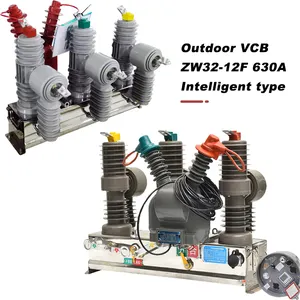 Disjoncteur sous vide haute tension Intelligent ZW32, série 3 phases, pour l'extérieur, résection automatique, 10kv, VCB monté sur poteau