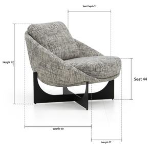 Lounge <b>Chair</b> <b>Small</b> Swivel Armchair for Lounge and Dining Areas Fabric Round Single Visitor Waiting Armchair Living Room <b>Chairs</b> - Product Image 5