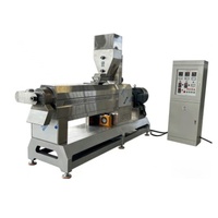Petite machine extrudeuse automatique de snacks soufflés à moteur, système à double vis de haute précision, acier inoxydable de qualité alimentaire, 700 kg/h