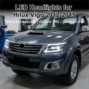 ไฟหน้ารถยนต์ทรงใหม่ 2 เลนส์ สำหรับ Hilux Vigo ปี 2012-2015 ไฟ DRL แบบ Full LED พร้อมอุปกรณ์เสริมไฟหน้า Vigo - Product Image 5