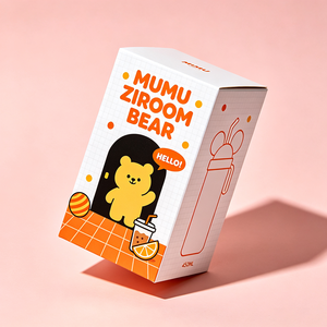 Boîte d'emballage personnalisée pour gobelets d'enfants avec impression de dessins animés mignons, production en 72h, boîte cadeau en carton anti-écrasement, biodégradable - Product Image 1