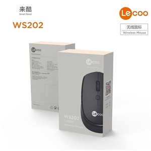 LeCoo WS202 Wireless <b>Mouse</b> Battery Powered Optical 3 Buttons Right Hand Ergonomic Business Office Use - Product Image 3