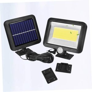 Lampe murale solaire LED COB pour jardin extérieur avec capteur de lumière, étanche IP65, 30W, économie d'énergie, CRI élevé 90, 6000K, lumière du jour, dimmable - Product Image 3