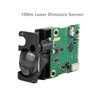 LDJ modul Sensor pengukur Laser grosir 200m Sensor Difuse optik 20Hz dengan antarmuka Data TTL