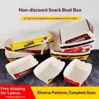 Cajas de Papel Rectangulares Desechables Resistentes al Aceite (grandes/medianas/pequeñas) con Tapas, Ideales para Pollo Frito, Huevos, Waffles y Brochetas