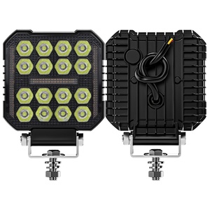 Lampe de travail LED 4 pouces, projecteur carré 4x4, DRL, étanche IP67, phare à 16 LED, feux de route pour camion, tout-terrain, voiture - Product Image 4