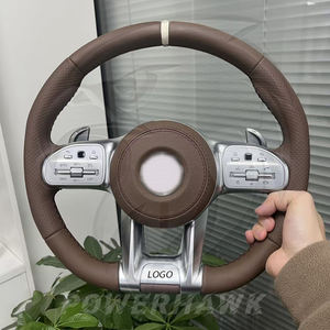 奔驰CLS W218 C257 W205 W213 W222 W223 A207 CLA C207的豪华OE贴合真皮方向盘直接更换 - Product Image 1