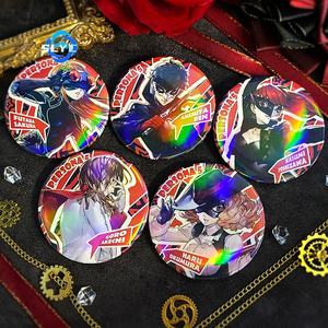<span class=keywords><strong>Persona</strong></span> <span class=keywords><strong>5</strong></span> <span class=keywords><strong>Anime</strong></span> Metal Laser Badge Mercancía Ren Amamiya Sakura Futaba Makoto Niijima Estilo japonés - Product Image 3